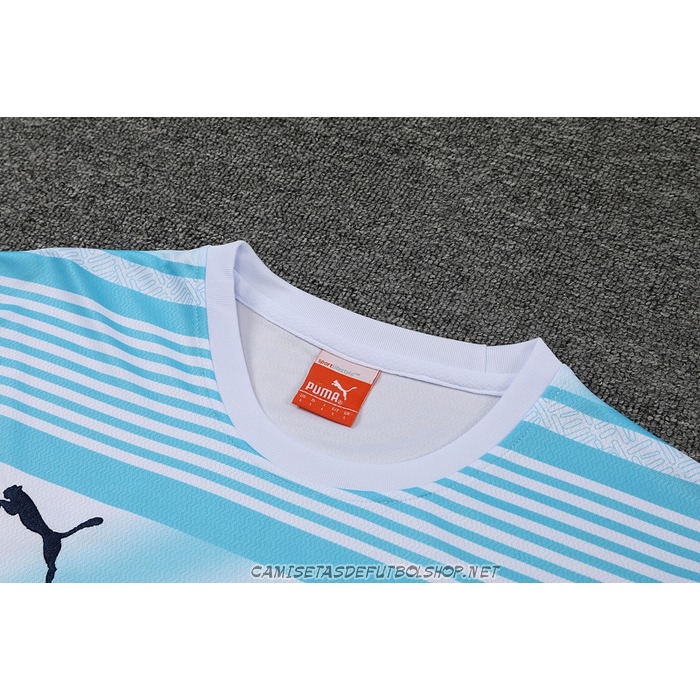 Chandal del Manchester City 2022 Manga Corta Azul - Pantalon Corto
